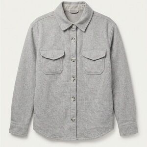 Women's Gray Button Down Shirt